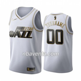 Camiseta Hombre Utah Jazz Personalizadas 2019-20 Nike Blanco Golden Edition Swingman